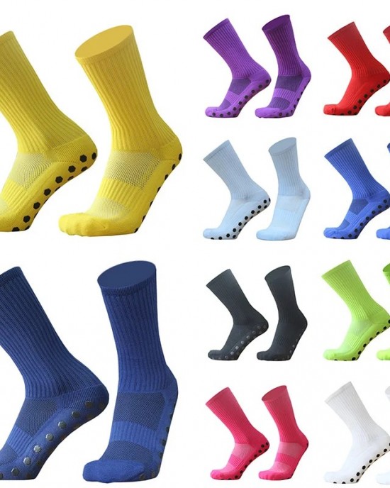 Men's Cotton Spandex Crew Soccer Sports Socks