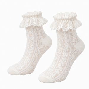 Spring Summer Lace Ruffle Socks Women Girls