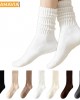 SAMAVIA Women's Socks Letter Pattern Woven