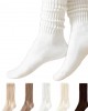 SAMAVIA Women's Socks Letter Pattern Woven