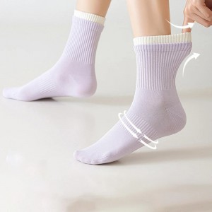 Girls Women Cotton Crew Socks Autumn Winter