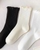 Ruffle Casual Women Socks Crew Breathable
