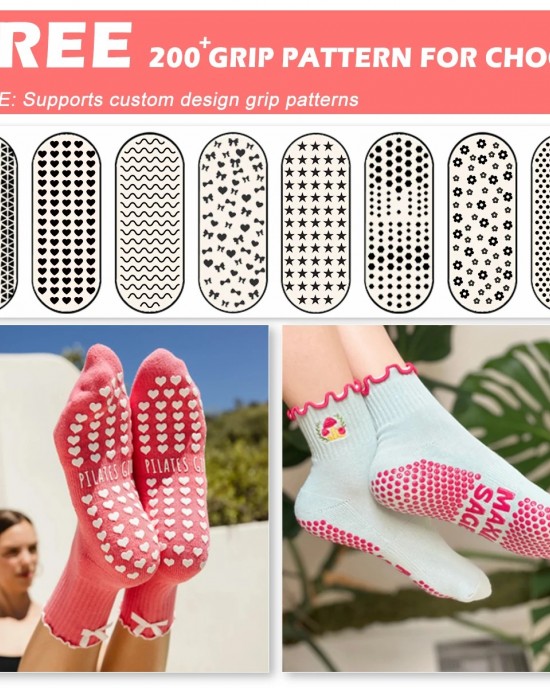 Your Own Pilates Grip Socks Anti Slip Gym