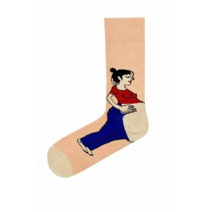 Unisex Cotton Crew Novelty Socks Casual Knitted
