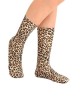 Women's High Top Leopard Print Crew Socks