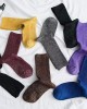 Glitter Metallic Yarn Socks Elegant Women Crew