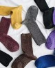 Glitter Metallic Yarn Socks Elegant Women Crew
