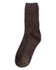 Glitter Metallic Yarn Socks Elegant Women Crew