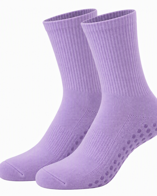 Women's Crew Socks Spandex/Polyester Anti-Slip