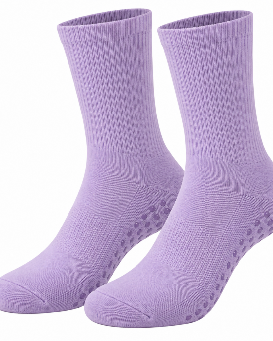 Women's Crew Socks Spandex/Polyester Anti-Slip