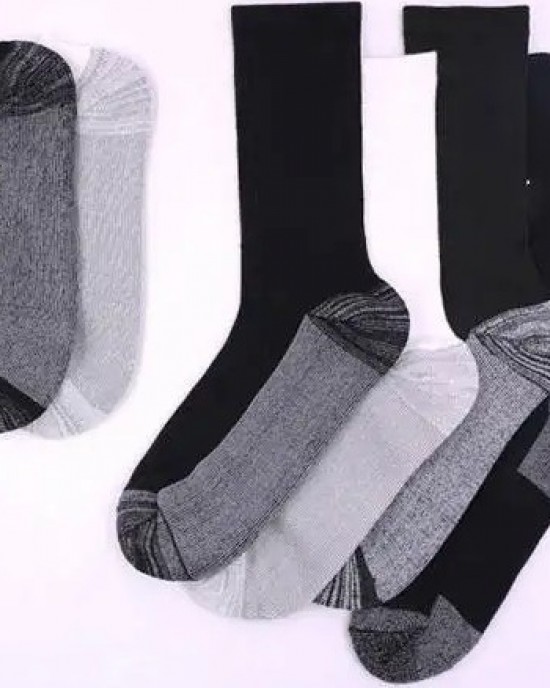 Geometric Print Cotton Socks Unisex Autumn