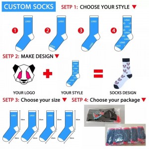 Men Knit Embroidered Basketball Crew Socks