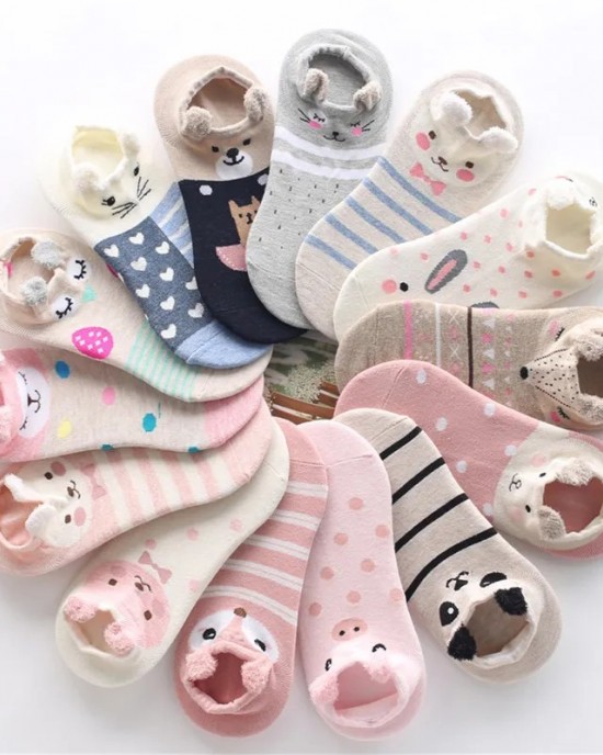Fashion Cotton Summer Calcetines De Mujer