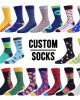 Colorful Mens Embroidered Socks Cotton Mens