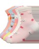 Multi-Designed 3D Flower Colorful Crew Socks