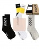 All Cotton Long Slouch Socks for Women Colored