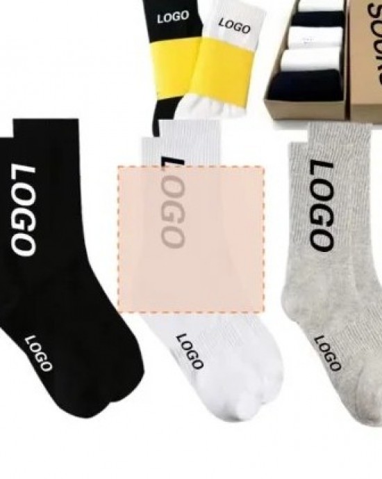 All Cotton Long Slouch Socks for Women Colored