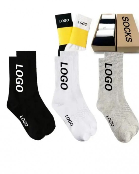 All Cotton Long Slouch Socks for Women Colored