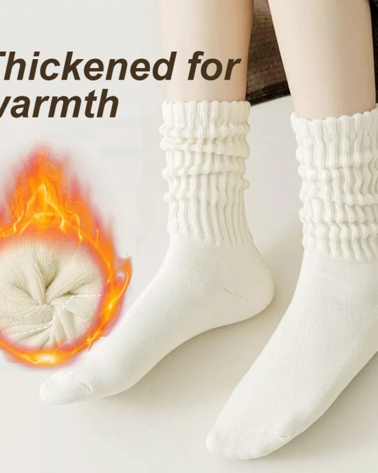 Slouch Socks for Women Soft Extra Long Chunky