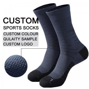 High Elastic Premium Crew Socks Coolmax Sports