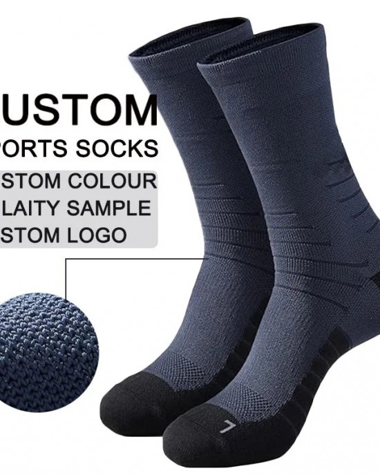 High Elastic Premium Crew Socks Coolmax Sports
