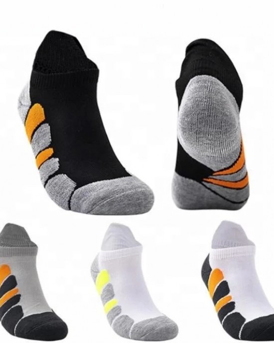 Full Sole Terry Cushion Athletic No Show Socks