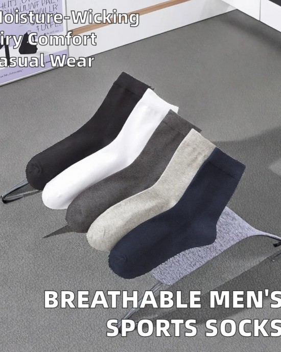 Men's Casual Sports Socks Breathable Sweat