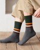 Retro Color Block Stripe Crew Socks, Multi-Pack