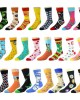 Unisex Men Funny Cotton Crew Happy Socken