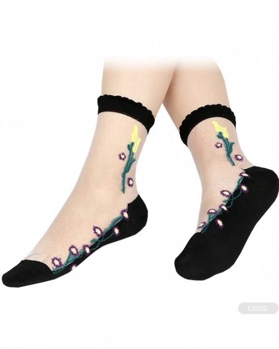 FY-II-1486 Transparent Socks for Women Ladies